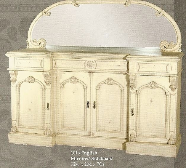 english mirrored sideboard